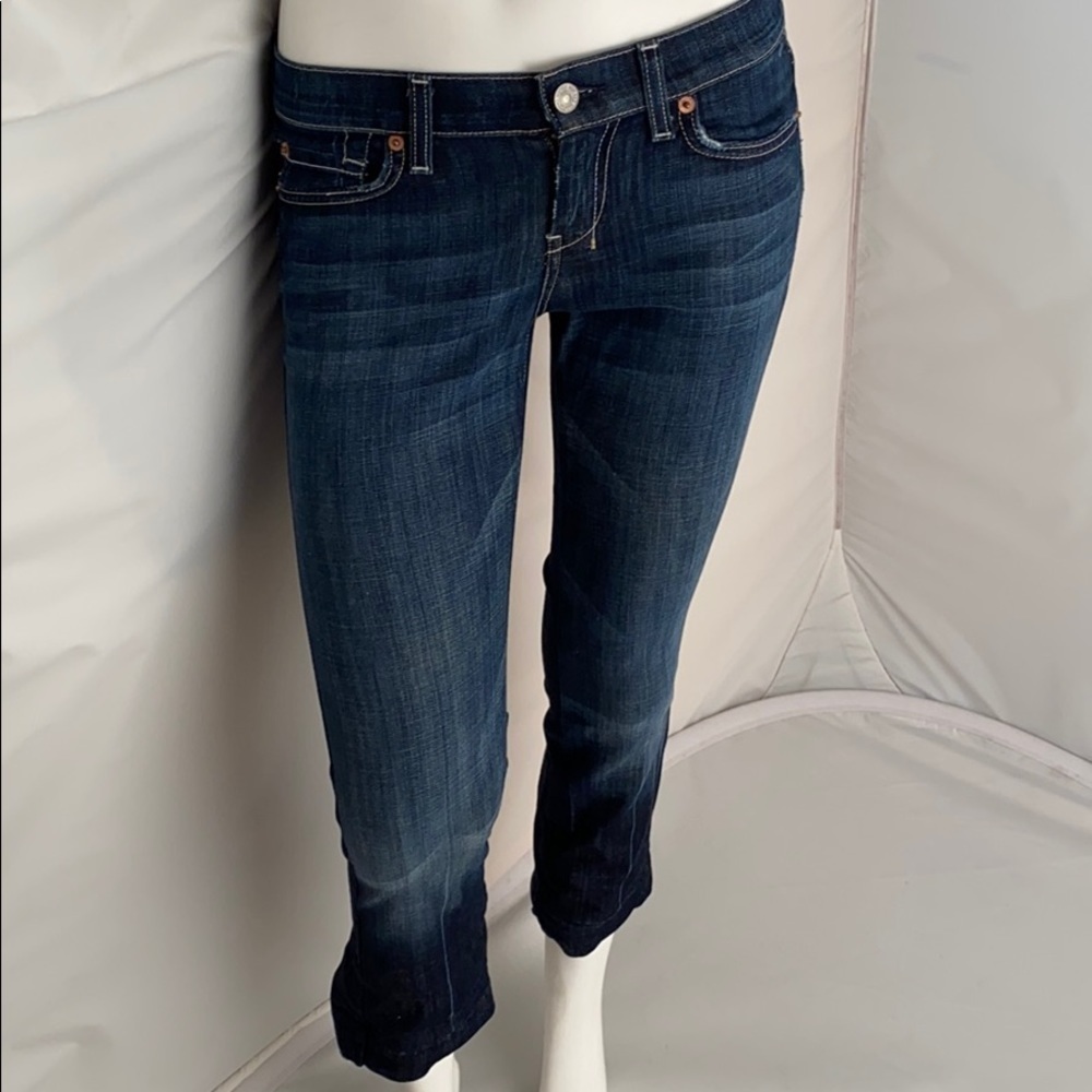 7 for All Mankind Dojo Flip Flop blue premium denim jeans 26